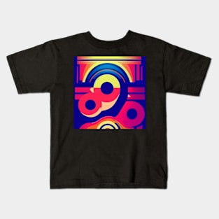 Retro Abstract Art Kids T-Shirt